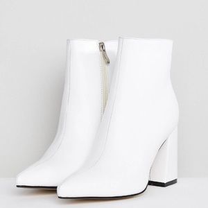 public desire empire snakeskin block heeled ankle boots